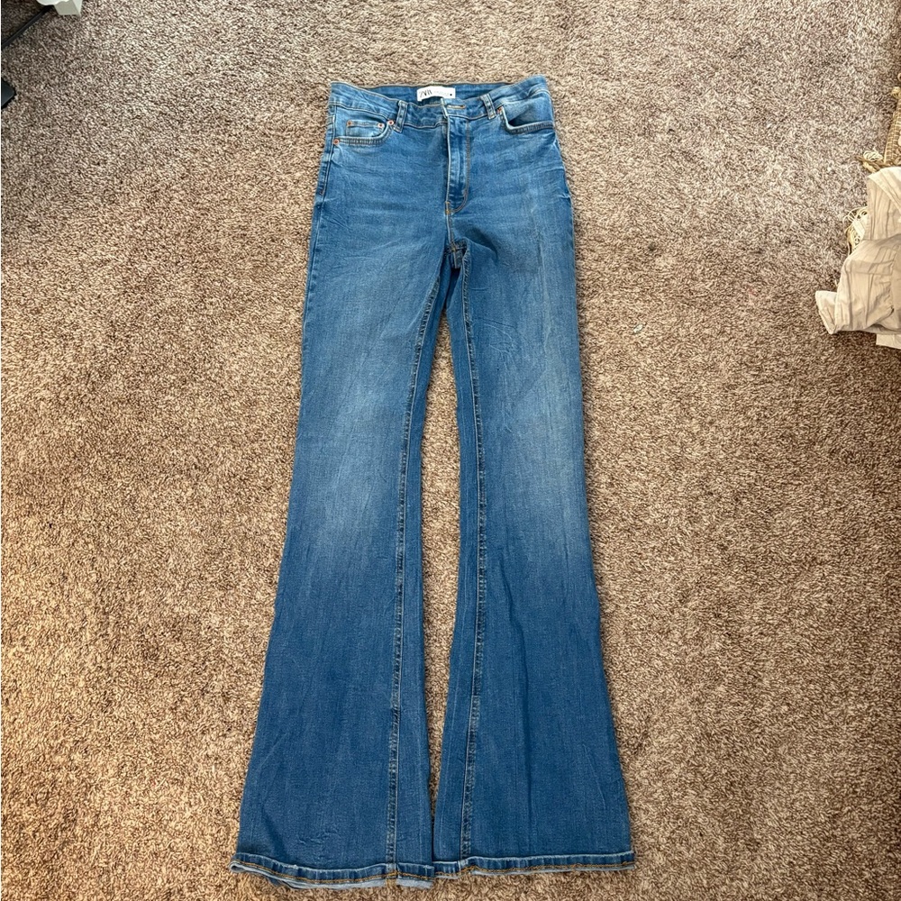 Zara bootcut high rise jeans